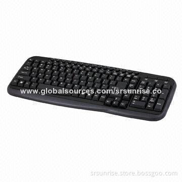Wired Multimedia Keyboard, USB, Sony PS/2 Port, Water-resistant Design